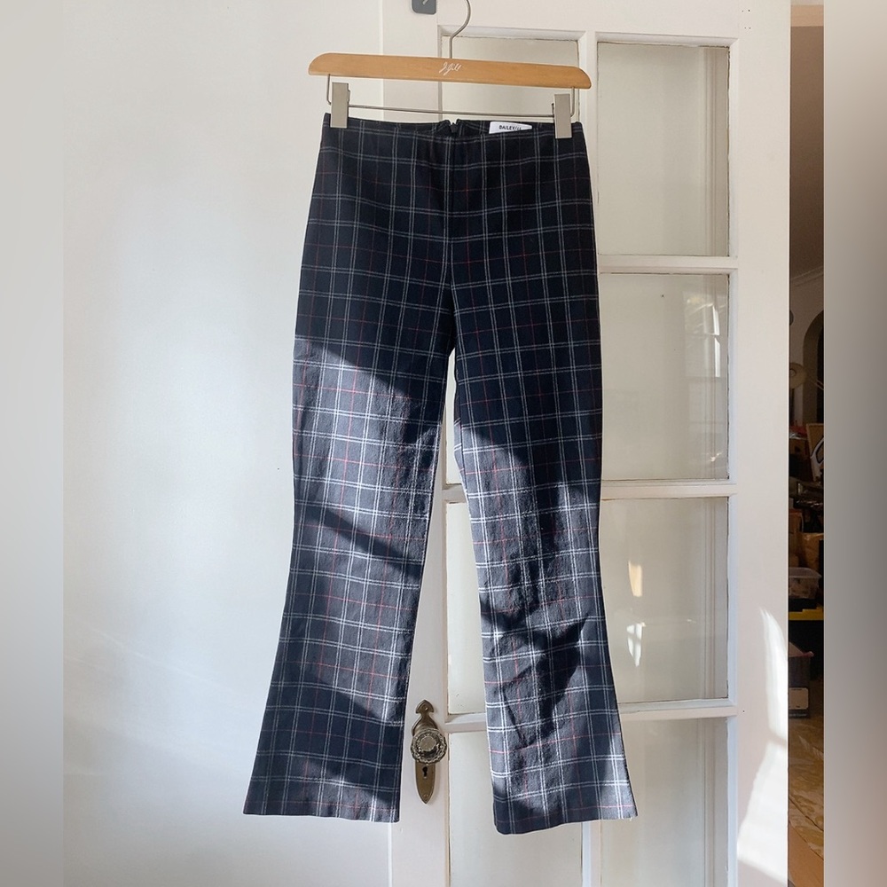 Dark Grey Plaid Dress Pants Women’s size XS by Bailey/44